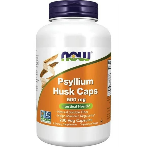 Psyllium Husk 500 mg 200 Vegetable Capsules R662