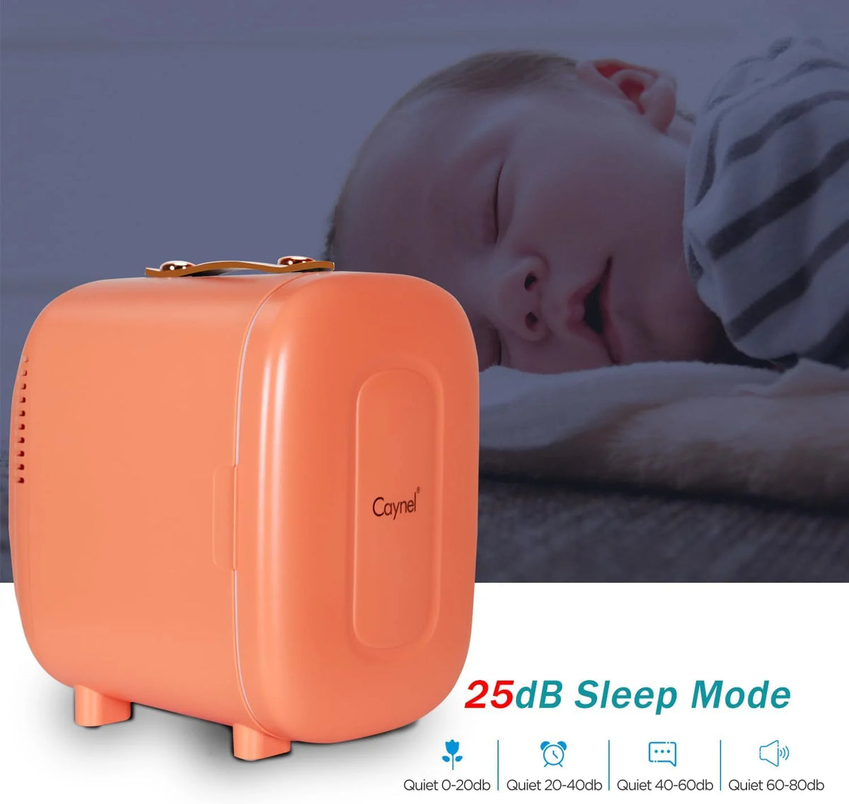 Portable Mini Fridge 6-can Mini Refrigerator N834