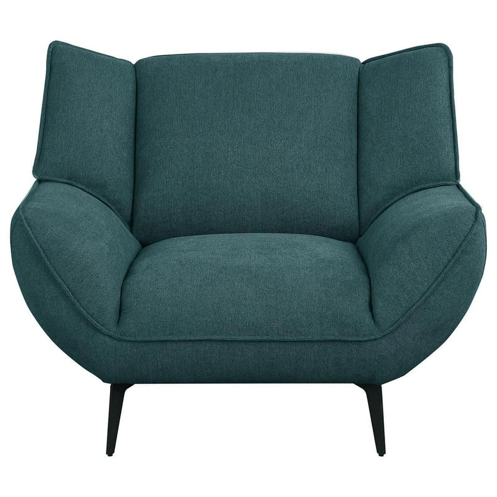 Teal Fabric Upholstered Wing Back Chair G671