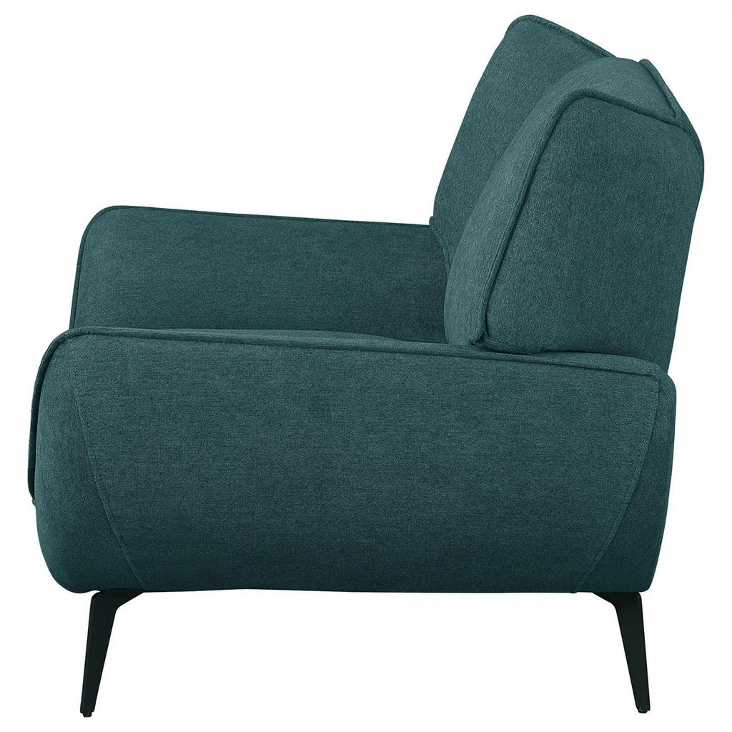 Teal Fabric Upholstered Wing Back Chair G671