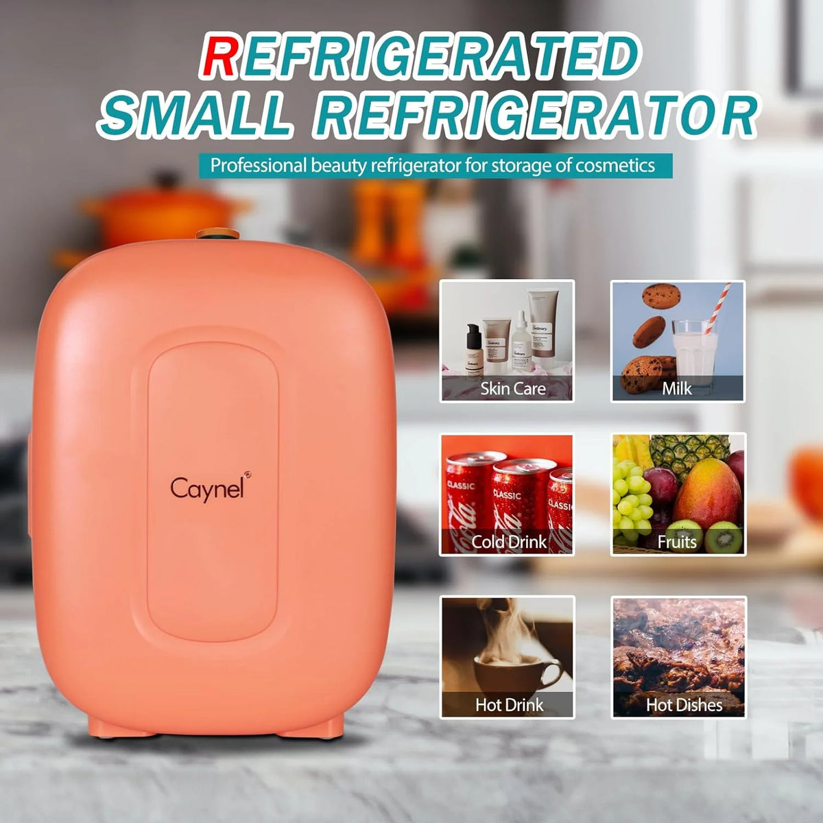 Portable Mini Fridge 6-can Mini Refrigerator N834