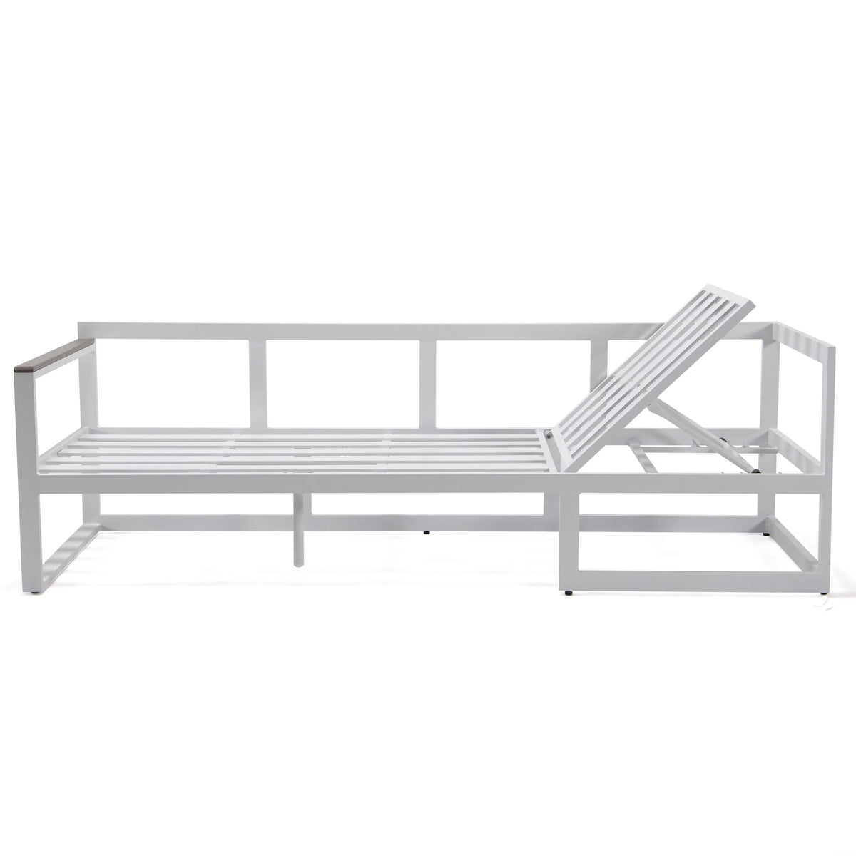 White Sectional With Adjustable Headrest & Coffee Table With Cushions W7790