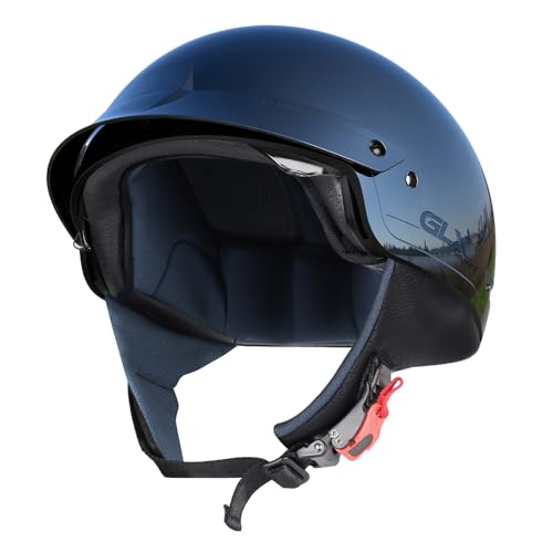 Matte Black Open Face Motorcycle Helmet Q850414