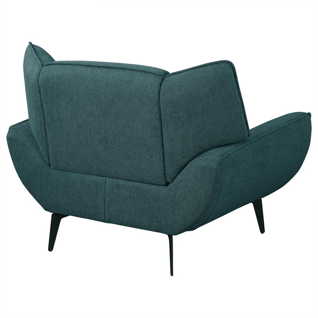 Teal Fabric Upholstered Wing Back Chair G671