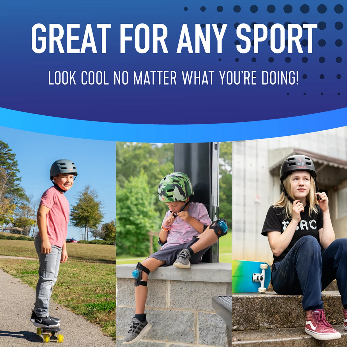 Multi Sport Skateboard and Bike Helmet, Teal, L/XL D69159