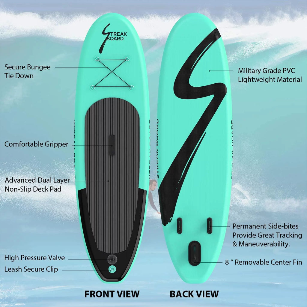 10FT Inflatable Stand Up Paddle Board Non-Slip O553