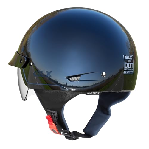 Matte Black Open Face Motorcycle Helmet Q850414