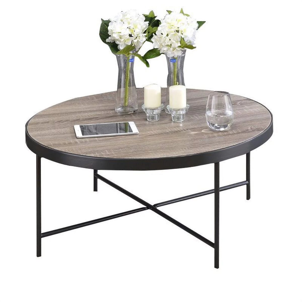 Weathered Gray Oak Coffee Table F5128