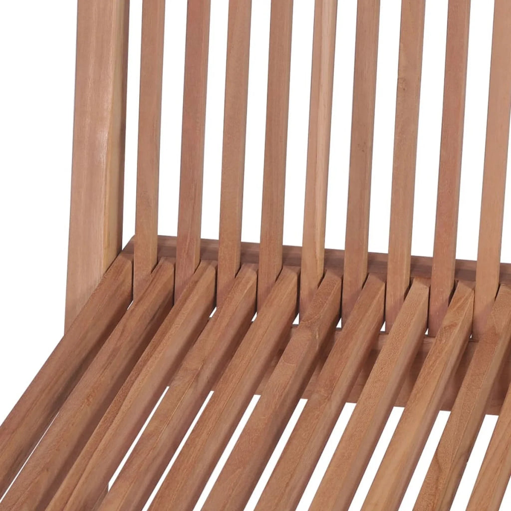 4 Piece Folding Teak Wood Dining Chairs T65396