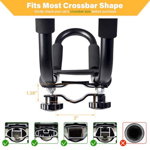 Kayak Roof Rack J-Bar Carrier Set of 4 K839866