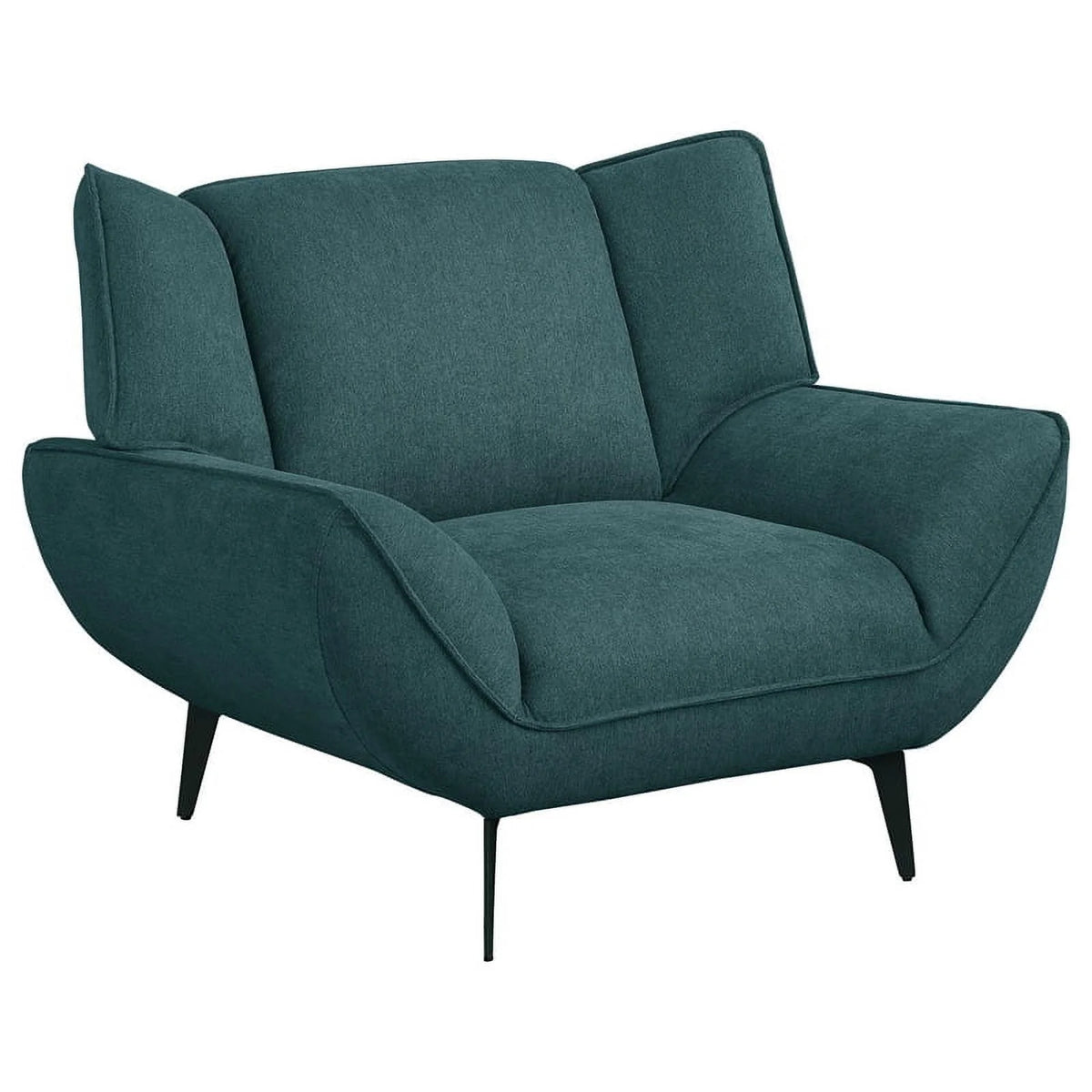 Teal Fabric Upholstered Wing Back Chair G671