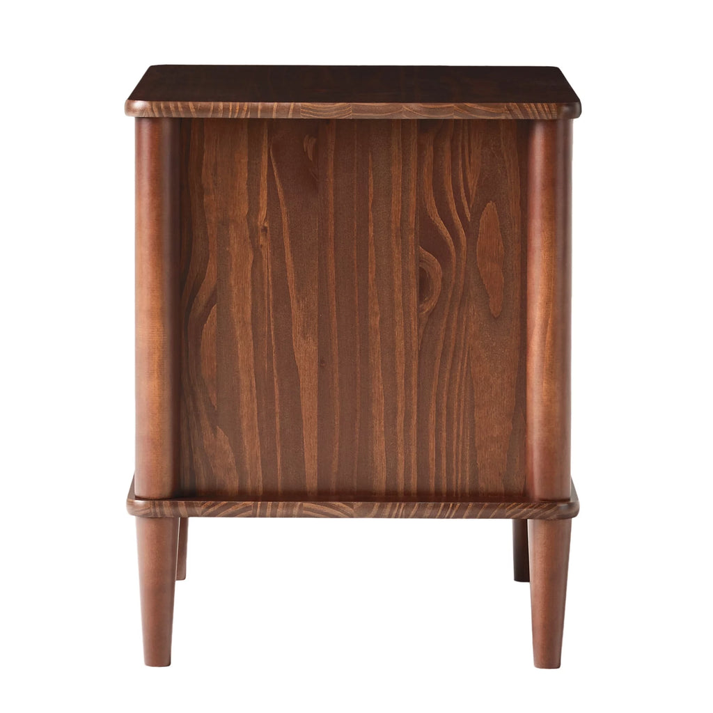 Walnut 1-Drawer Nightstand O3792