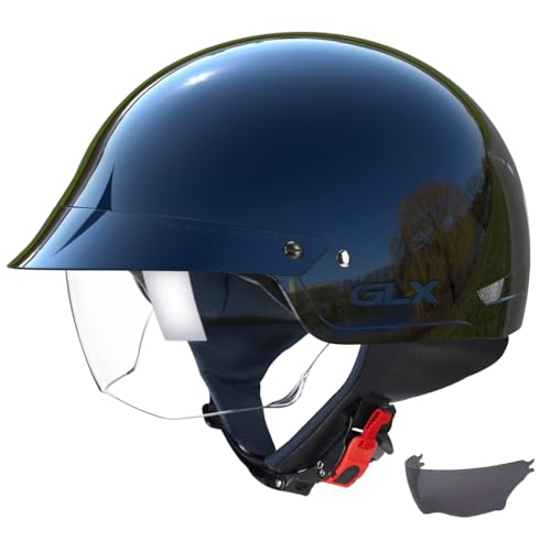Matte Black Open Face Motorcycle Helmet Q850414