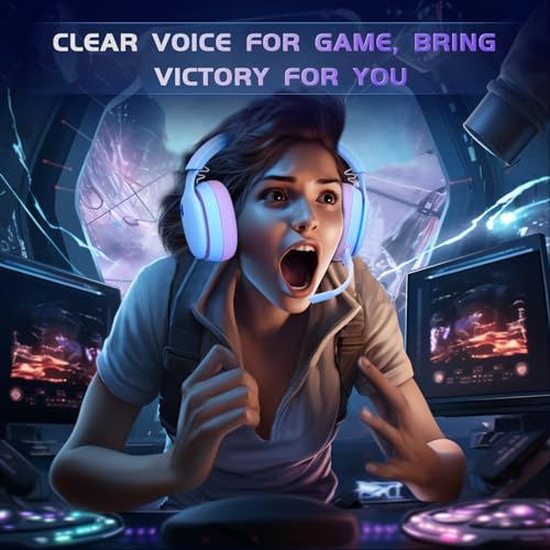 Black 2.4GHz Wireless Gaming Headphones with Noise Canceling Mic R565750