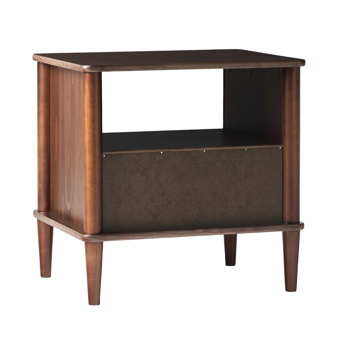 Walnut 1-Drawer Nightstand O3792