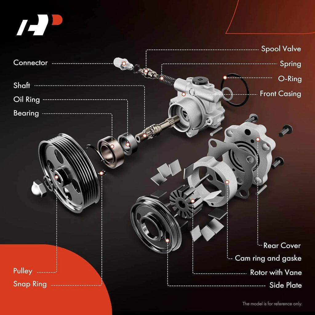 Power Steering Pump with Pulley B396