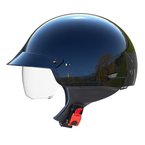 Matte Black Open Face Motorcycle Helmet Q850414