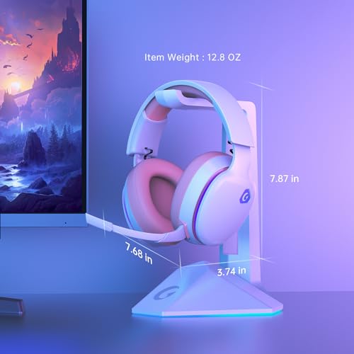 Black 2.4GHz Wireless Gaming Headphones with Noise Canceling Mic R565750
