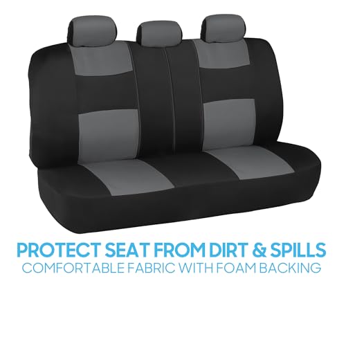 Solid Black Full Set Car Seat Covers Y83097