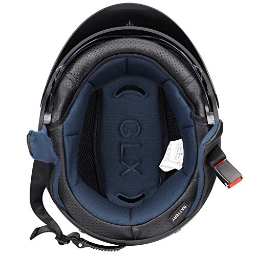 Matte Black Open Face Motorcycle Helmet Q850414