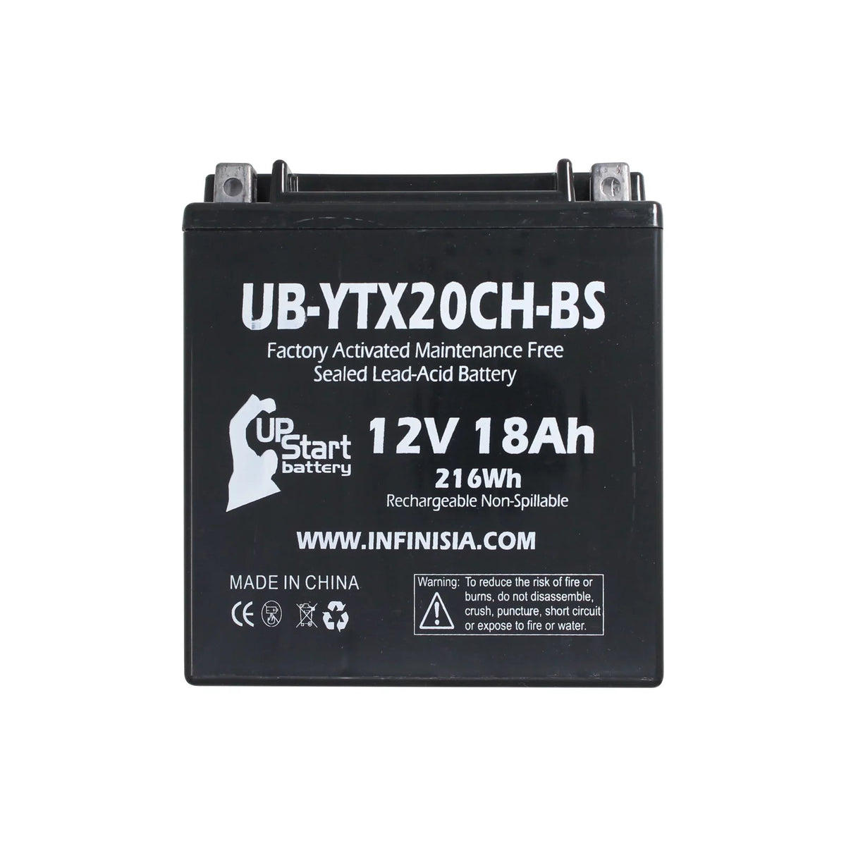 12V 18AH Maintenance Free ATV Battery U51903