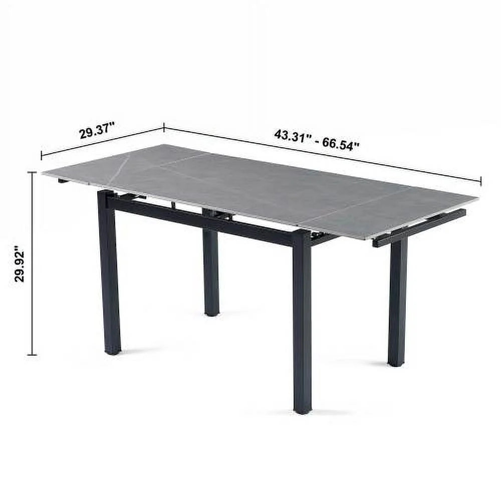 Grey Ceramic Expandable Dining Table V996221