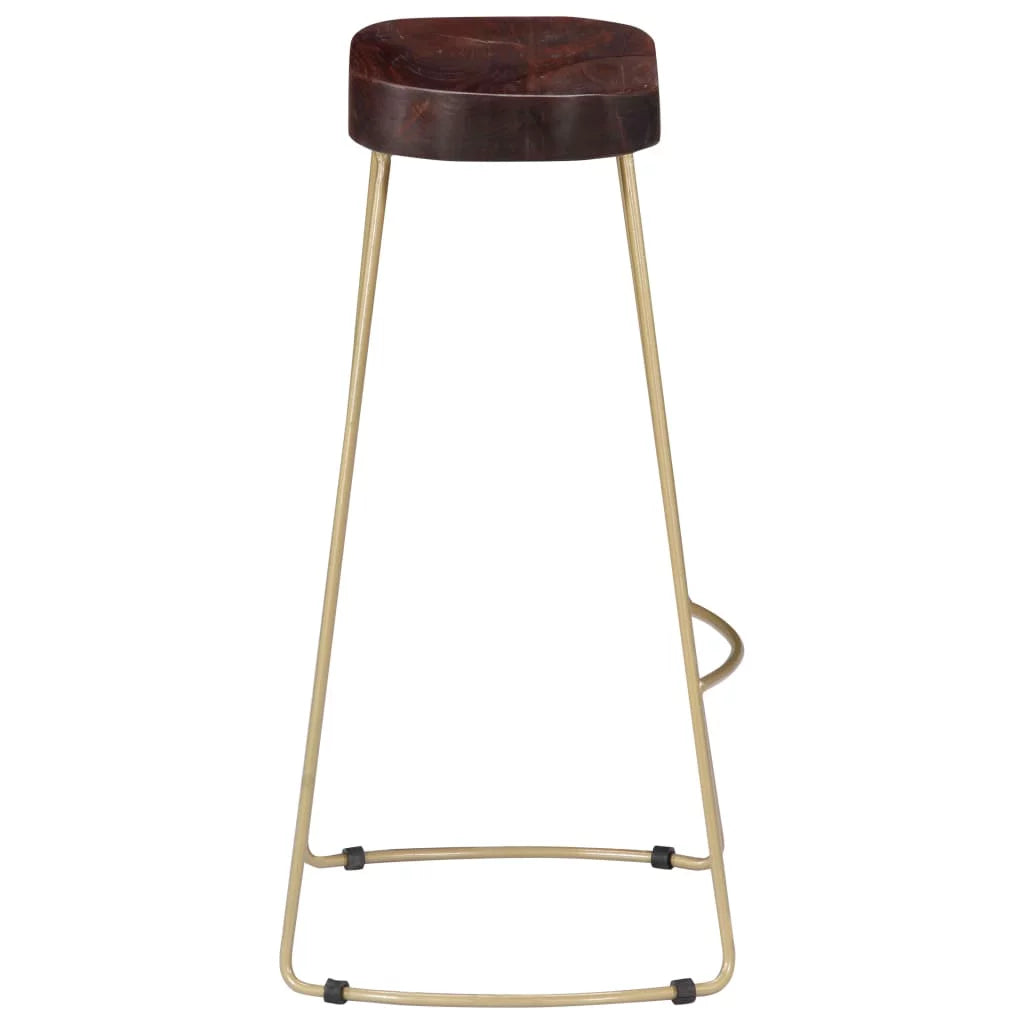 Solid Mango Wood Bar Stools 2 pcs Y51828