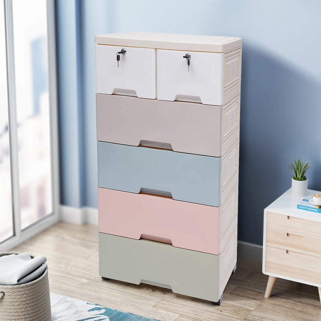 6 Drawer Storage Cabinet with Lock N583