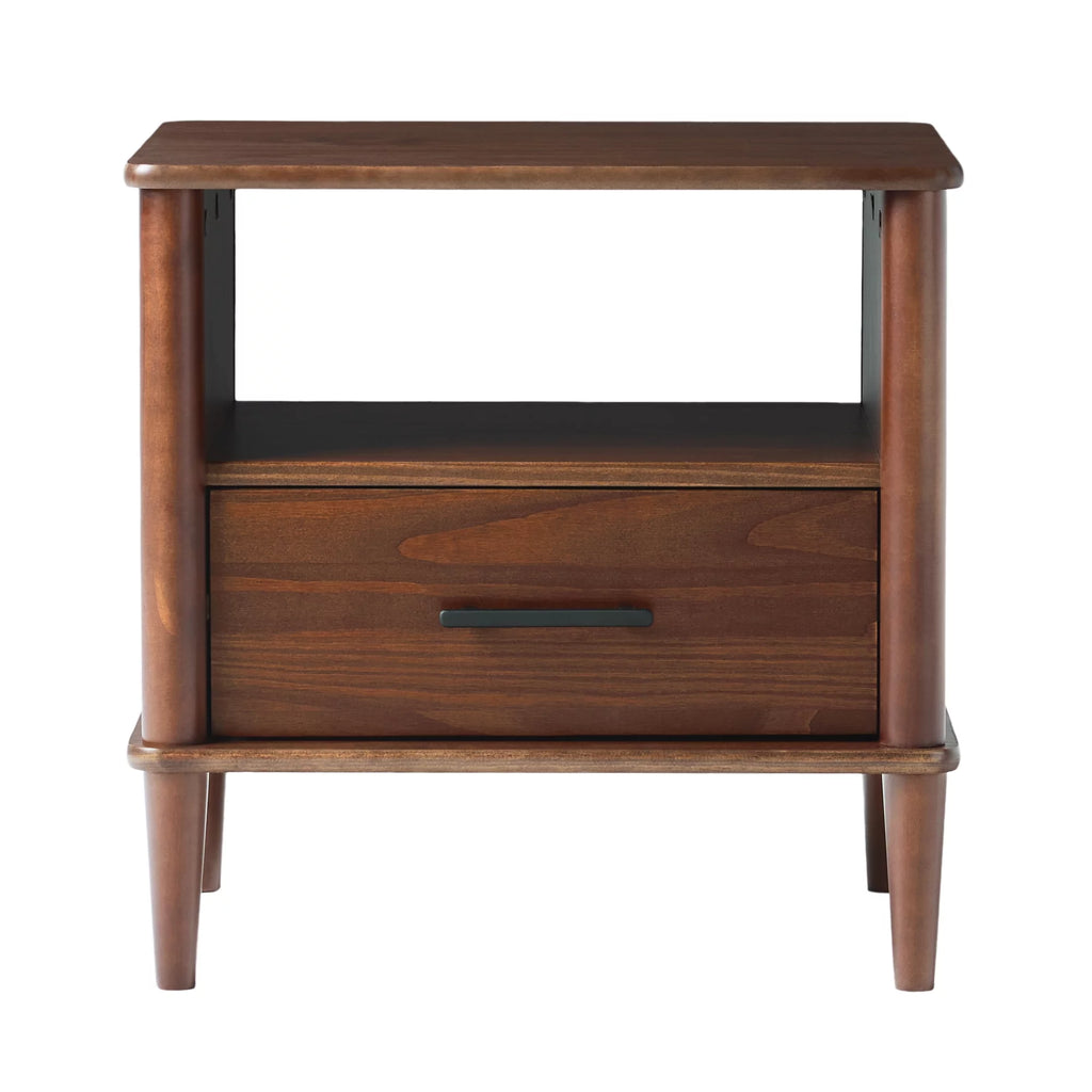 Walnut 1-Drawer Nightstand O3792