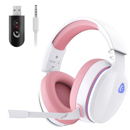 Black 2.4GHz Wireless Gaming Headphones with Noise Canceling Mic R565750