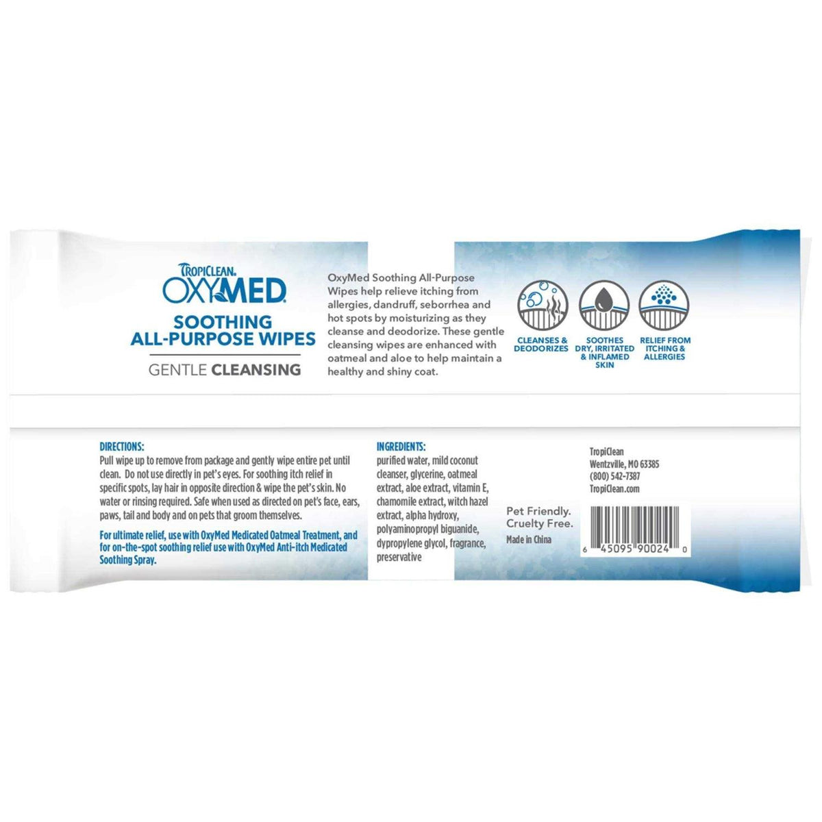 Pet Allergy Relief Wipes O259036