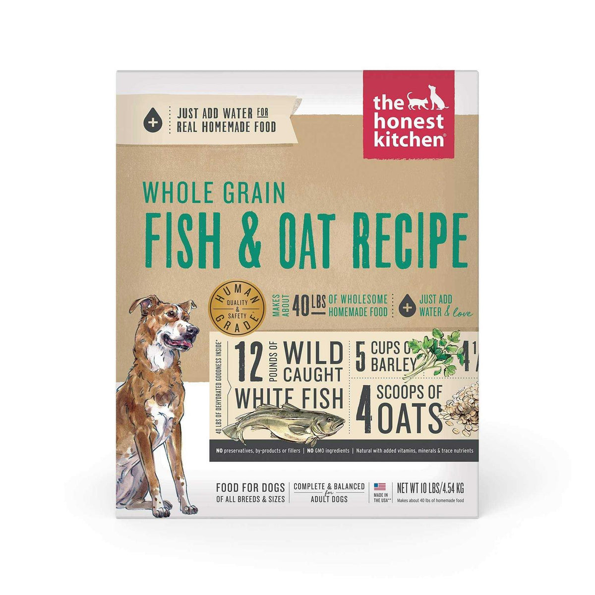 Whole Grain Fish & Oat Dehydrated Dog Food N461