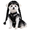 Black Dog Costume with Wig and Belt V247576