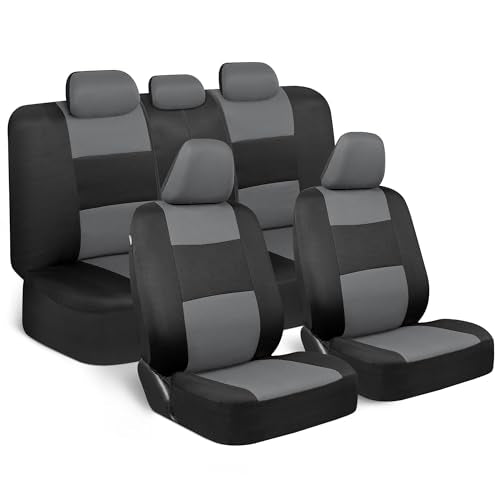 Solid Black Full Set Car Seat Covers Y83097