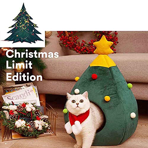 Green Christmas Cat Bed T79164