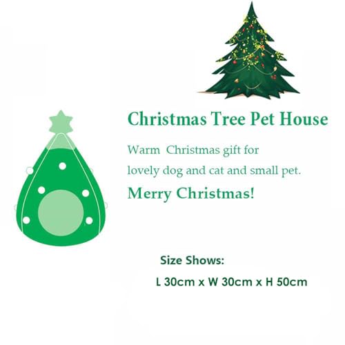 Green Christmas Cat Bed T79164