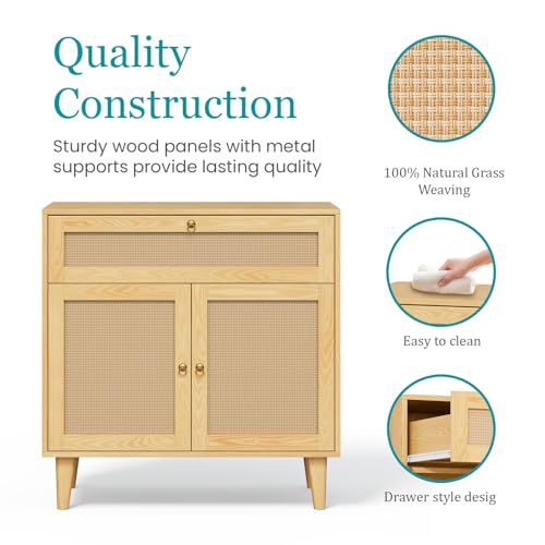 White Rolling Kitchen Island with Storage and 3 Drawers E9206